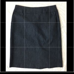 NYCC denim skirt size 8 dark wash cotton blend
